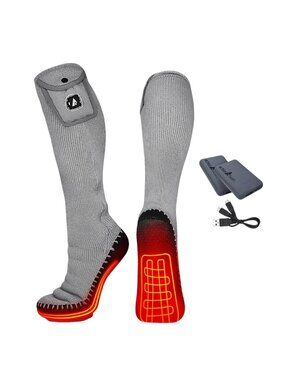 ActionHeat 5V Battery Heated Slipper Sock, L/XL Unisex, 5+hr  / NIB